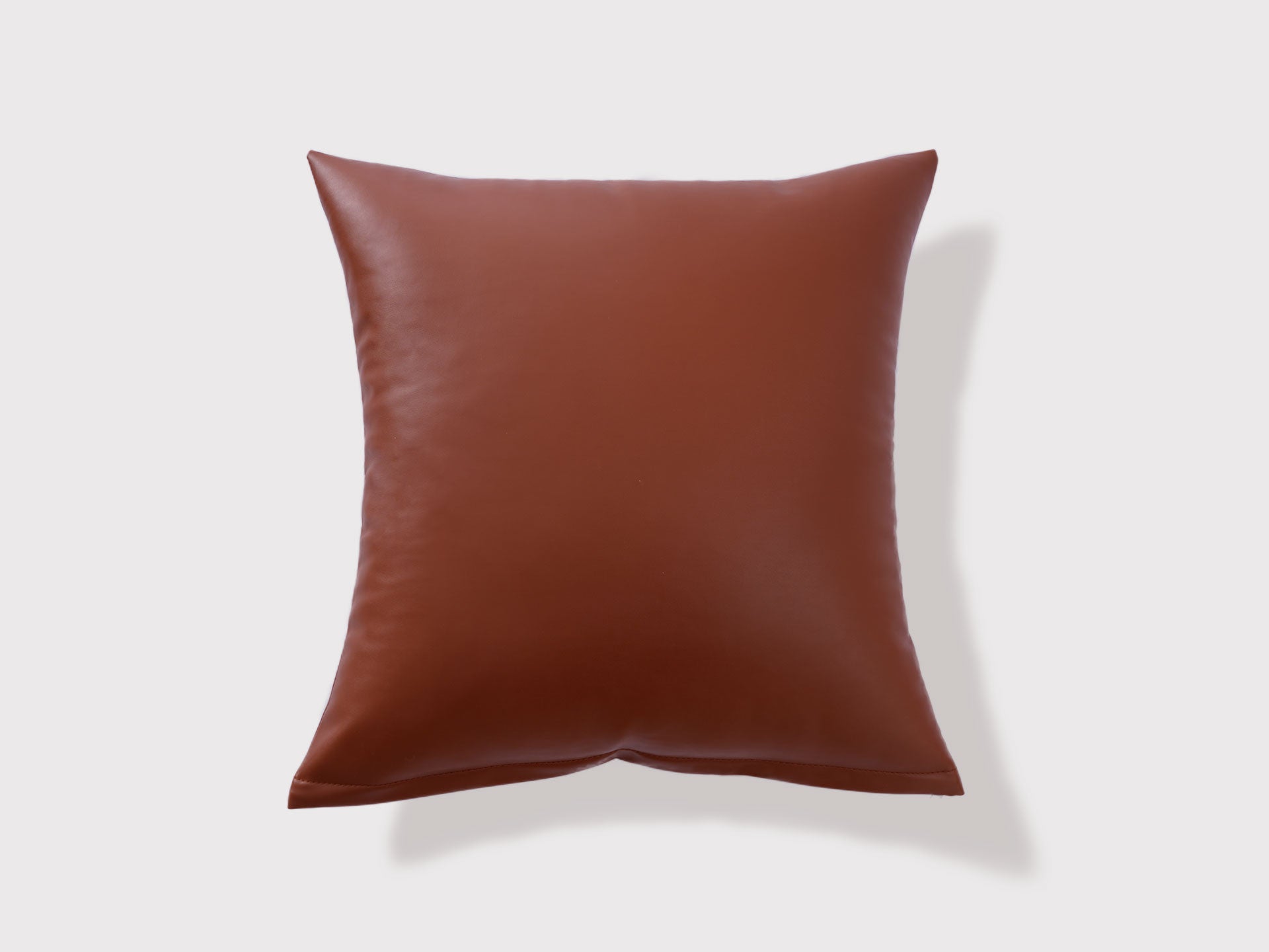 Camel Decorative Leather Throw Pillow Covers