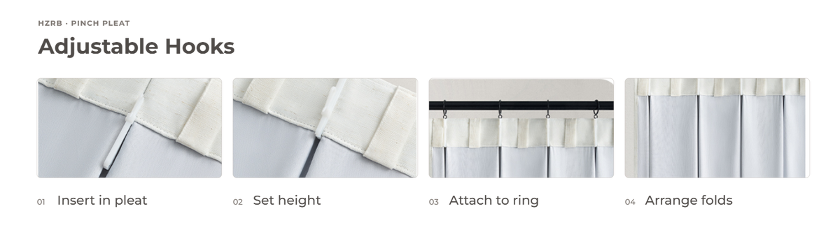04 HZRB Adjustable Hooks Guide Transparent
