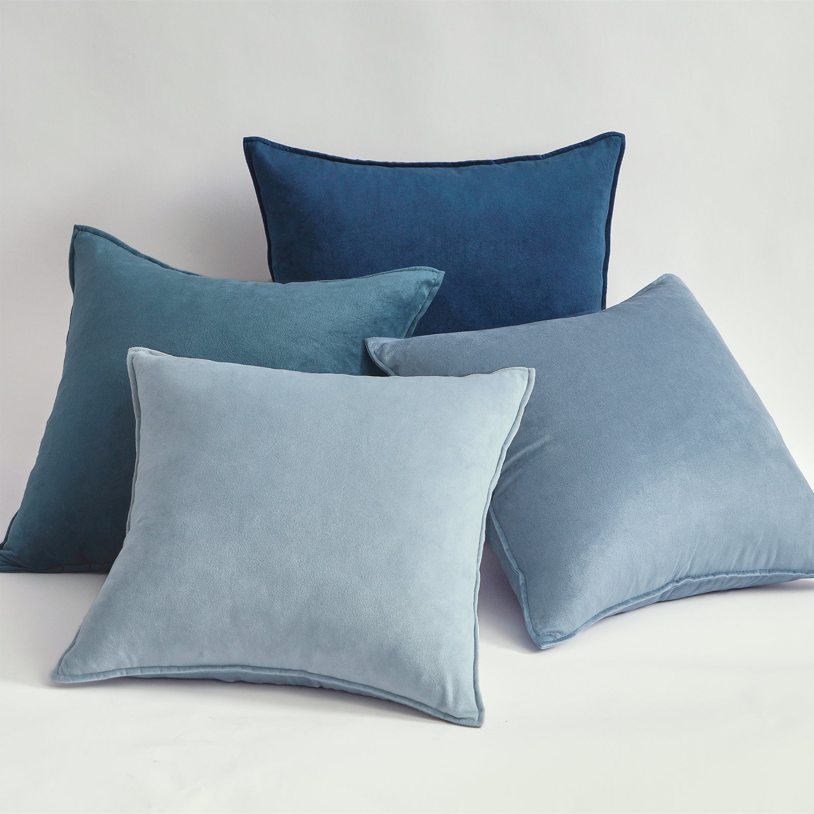 Topfinel Square Velvet Gradient Pillow Cover Set Of 4