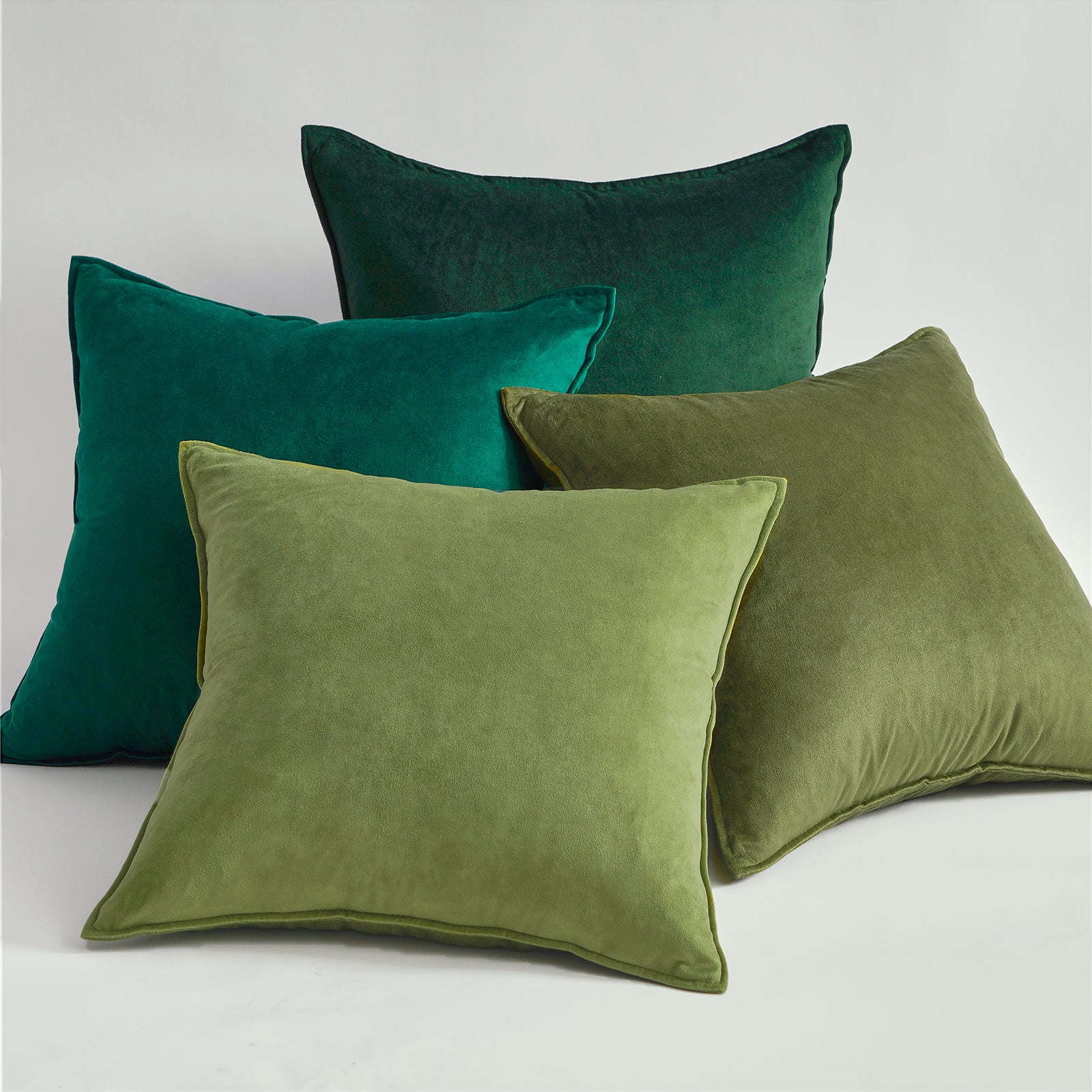 Topfinel Square Velvet Gradient Pillow Cover Set Of 4