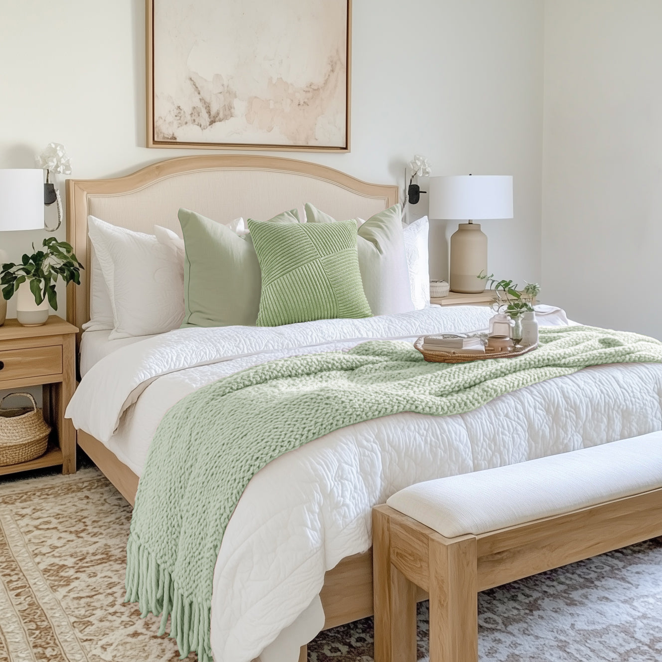 Soft Corduroy Couch Decorative Pillow Covers Windmill Textured Striped Cushion Cover,Set of 2