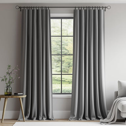 Luxury Velvet Room Darkening Curtains, 2 Panels