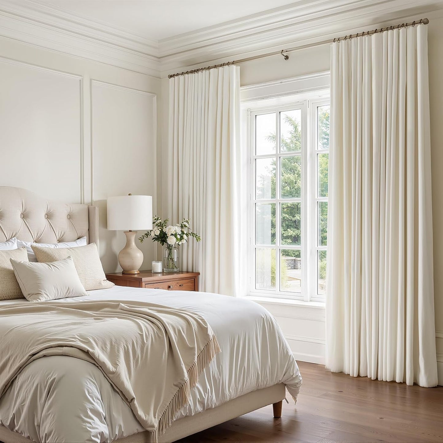 Luxury Velvet Pinch Pleat Room Darkening Drapes, 2 Panels