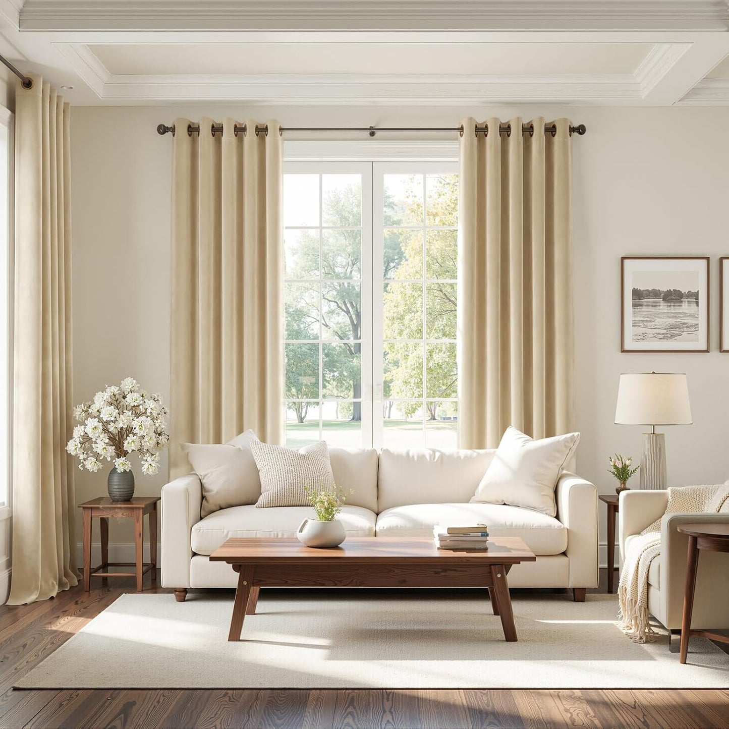 Luxury Velvet Grommet Room-Darkening Curtains