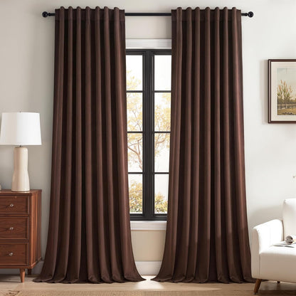 Luxury Velvet Room Darkening Curtains, 2 Panels