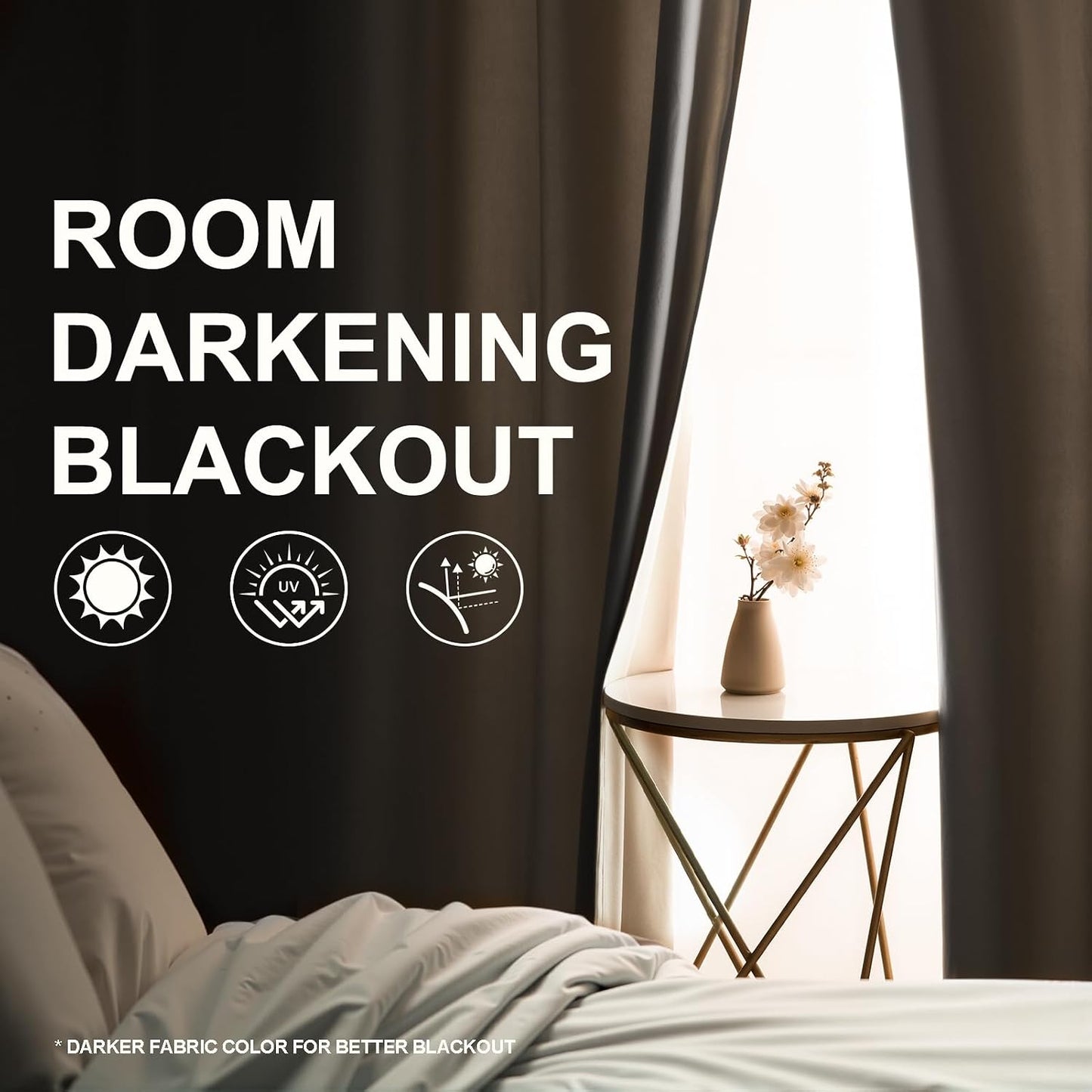 Luxury Velvet Grommet Room-Darkening Curtains