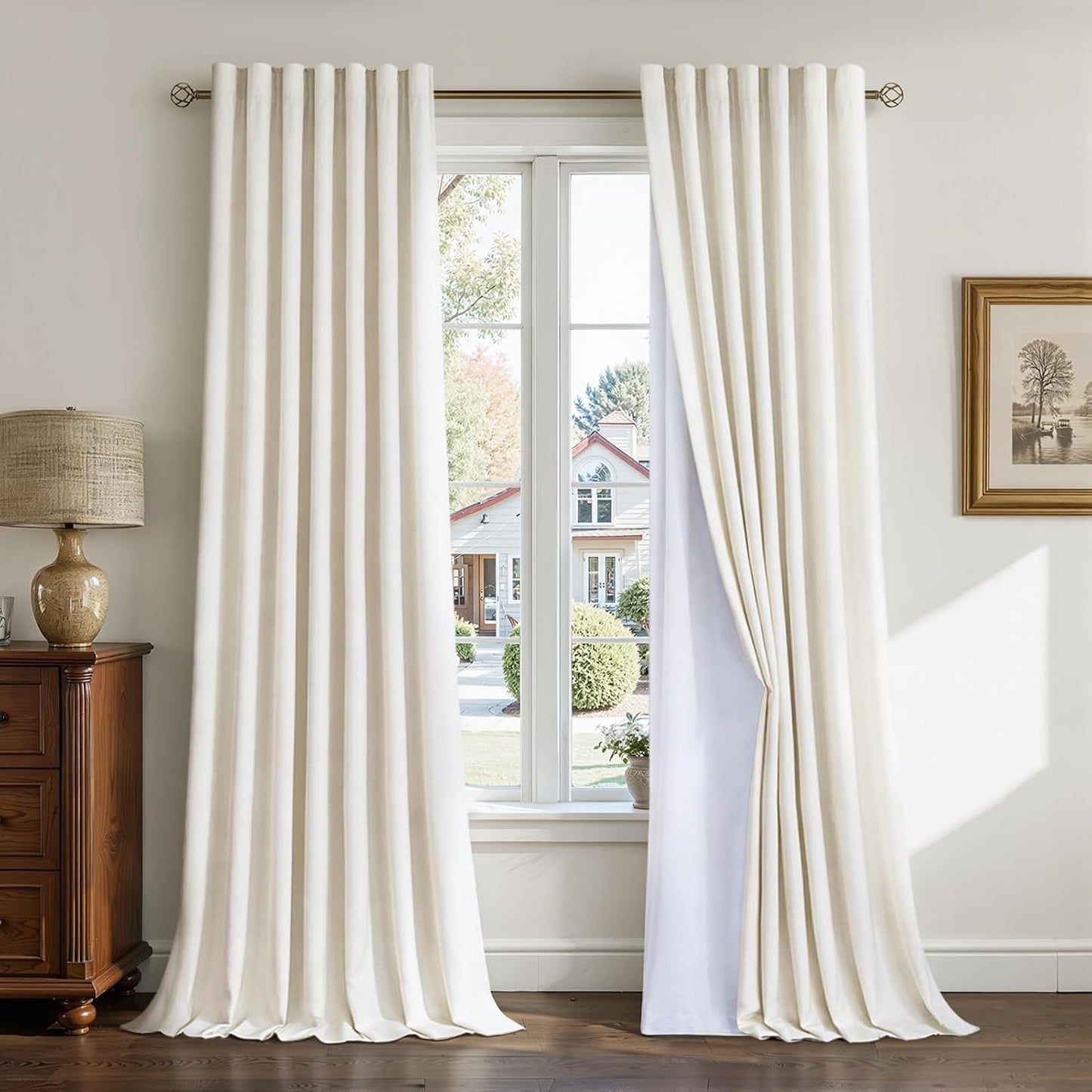 Luxury Velvet Pinch Pleat Room Darkening Drapes, 2 Panels