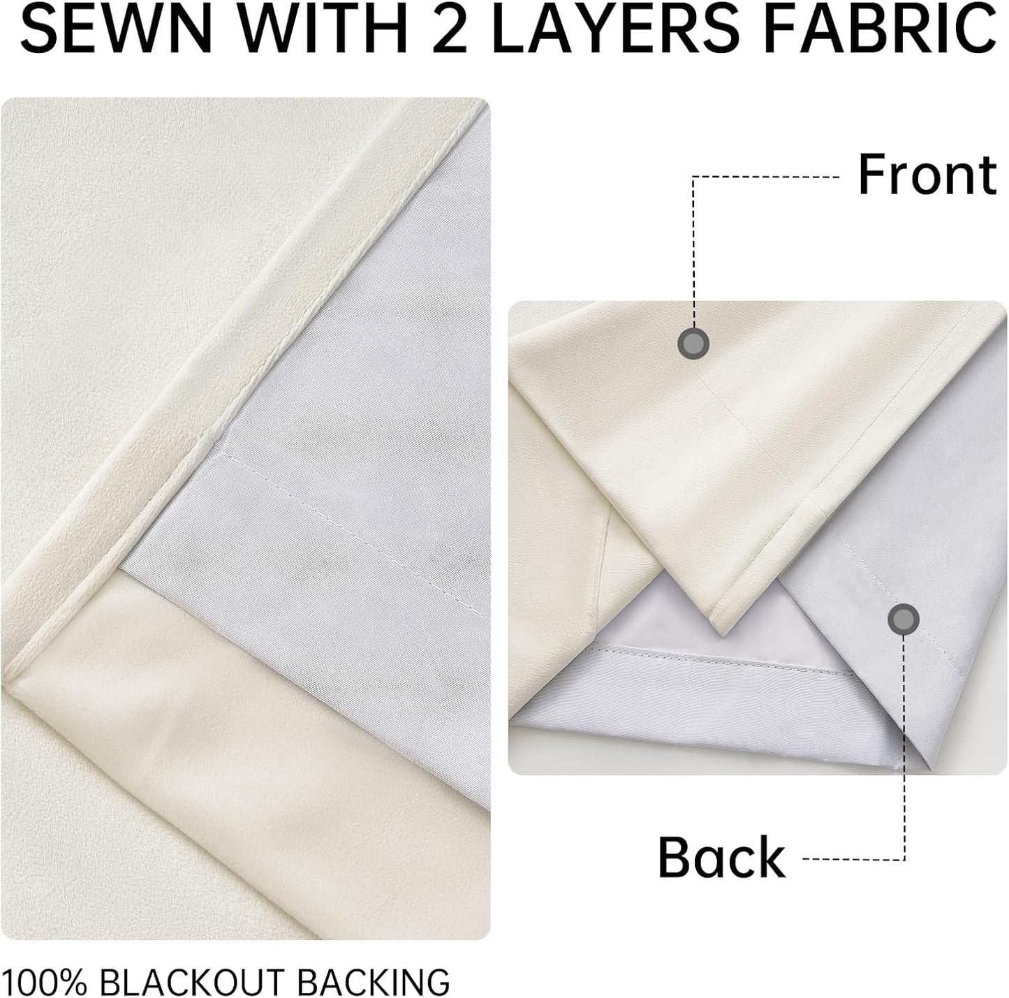 Luxury Velvet Pinch Pleat Room Darkening Drapes, 2 Panels