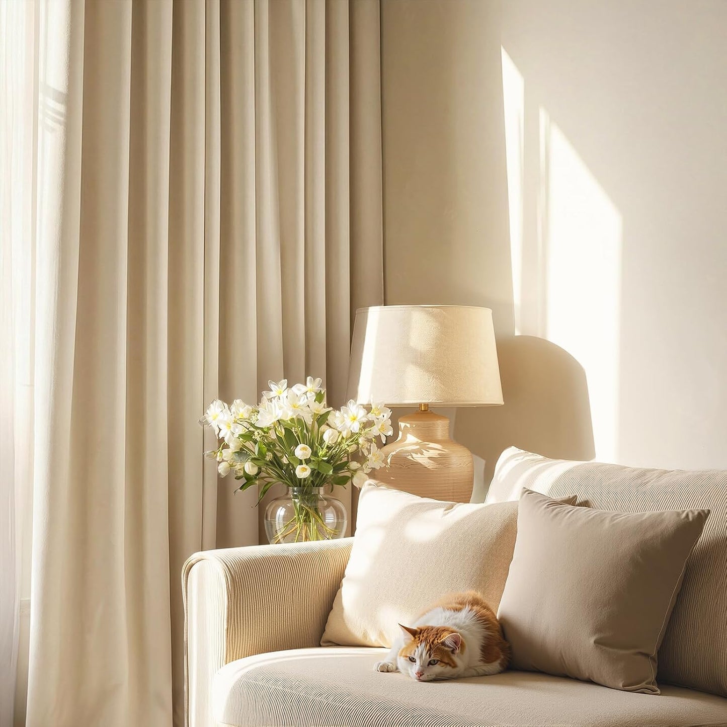 Luxury Velvet Grommet Room-Darkening Curtains
