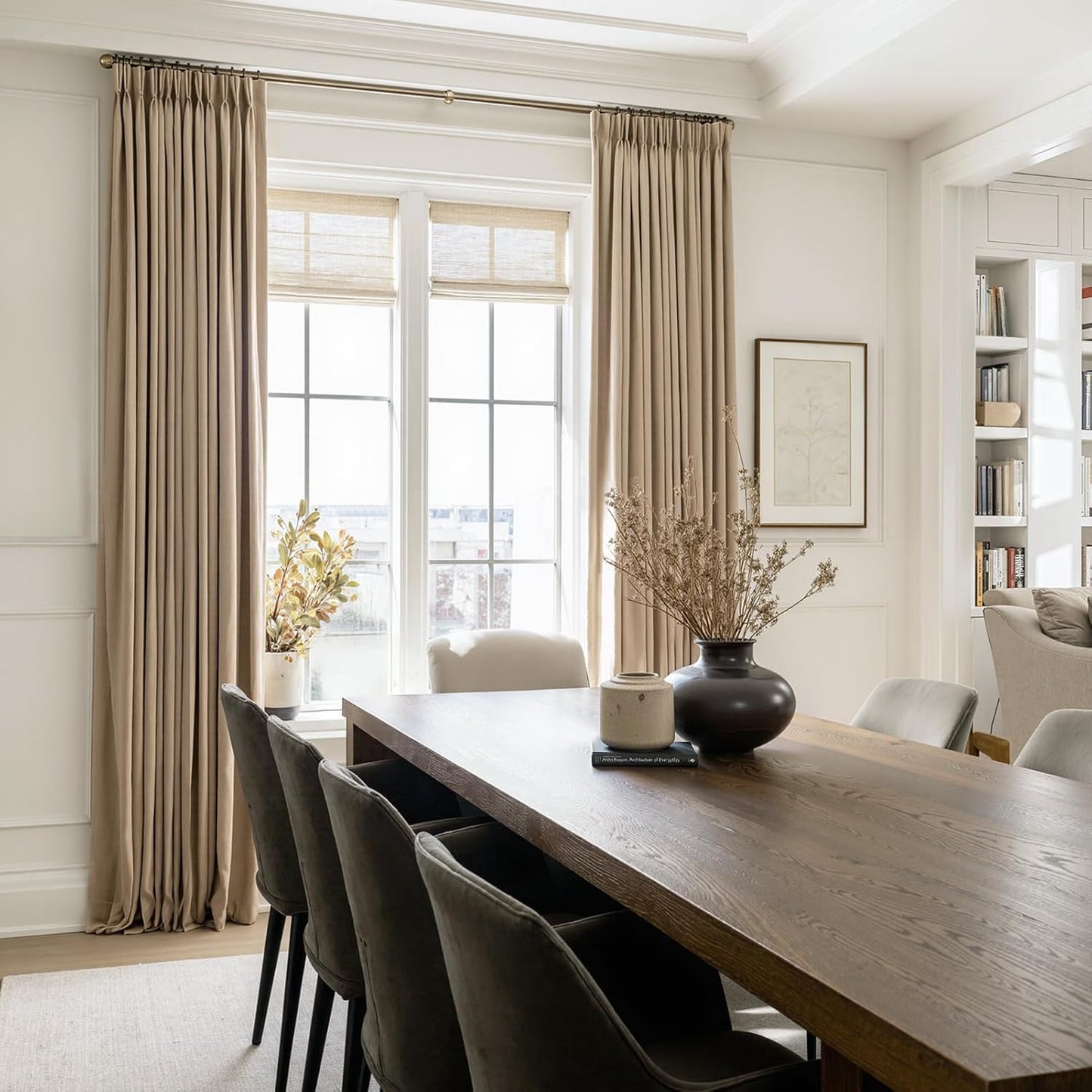 Velvet Pinch Pleat Room Darkening Drapes, 2 Panels