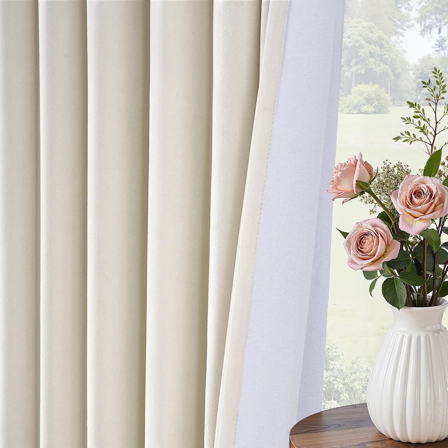 Luxury Velvet Pinch Pleat Room Darkening Drapes, 2 Panels