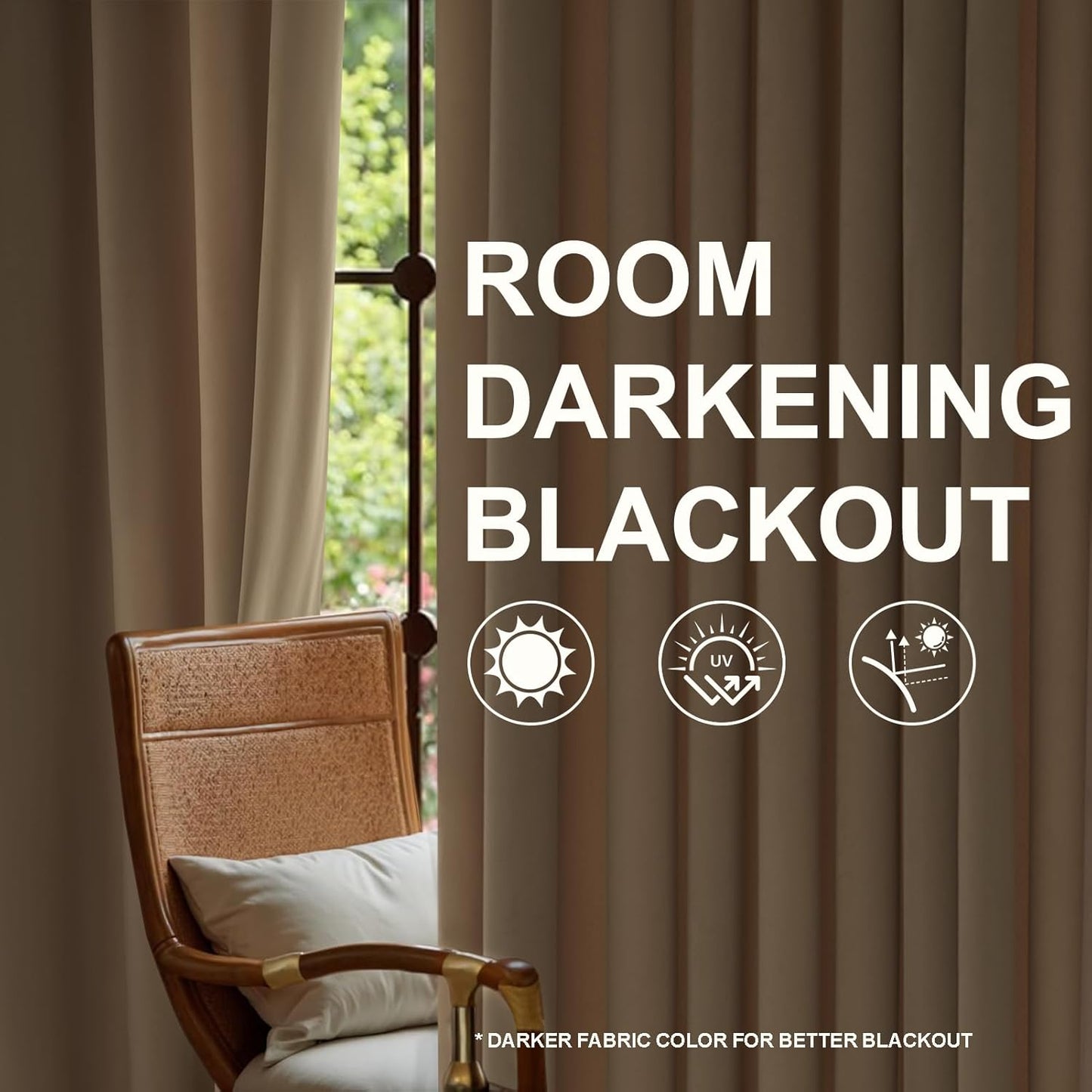 Luxury Velvet Pinch Pleat Room Darkening Drapes, 2 Panels