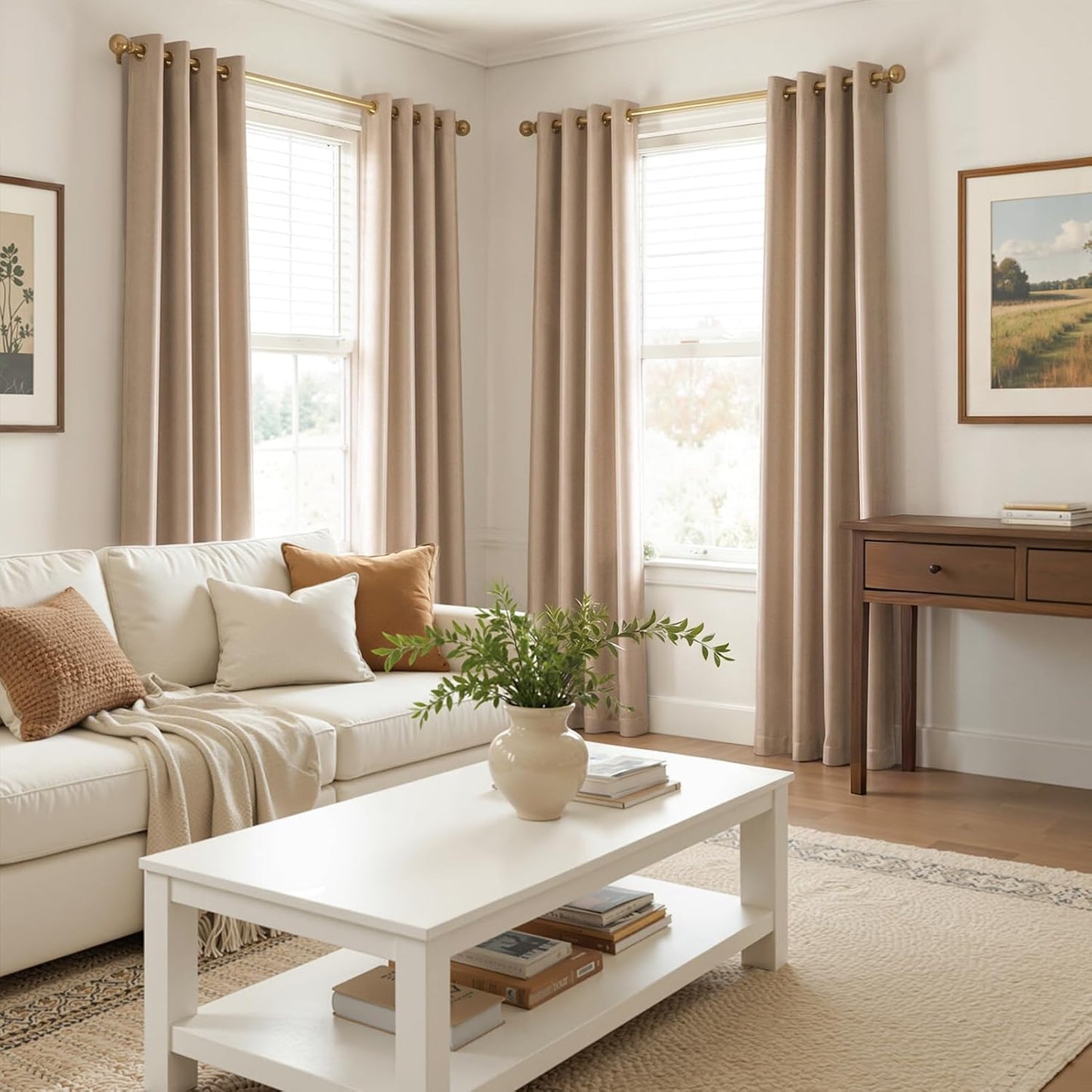 Luxury Velvet Grommet Room-Darkening Curtains