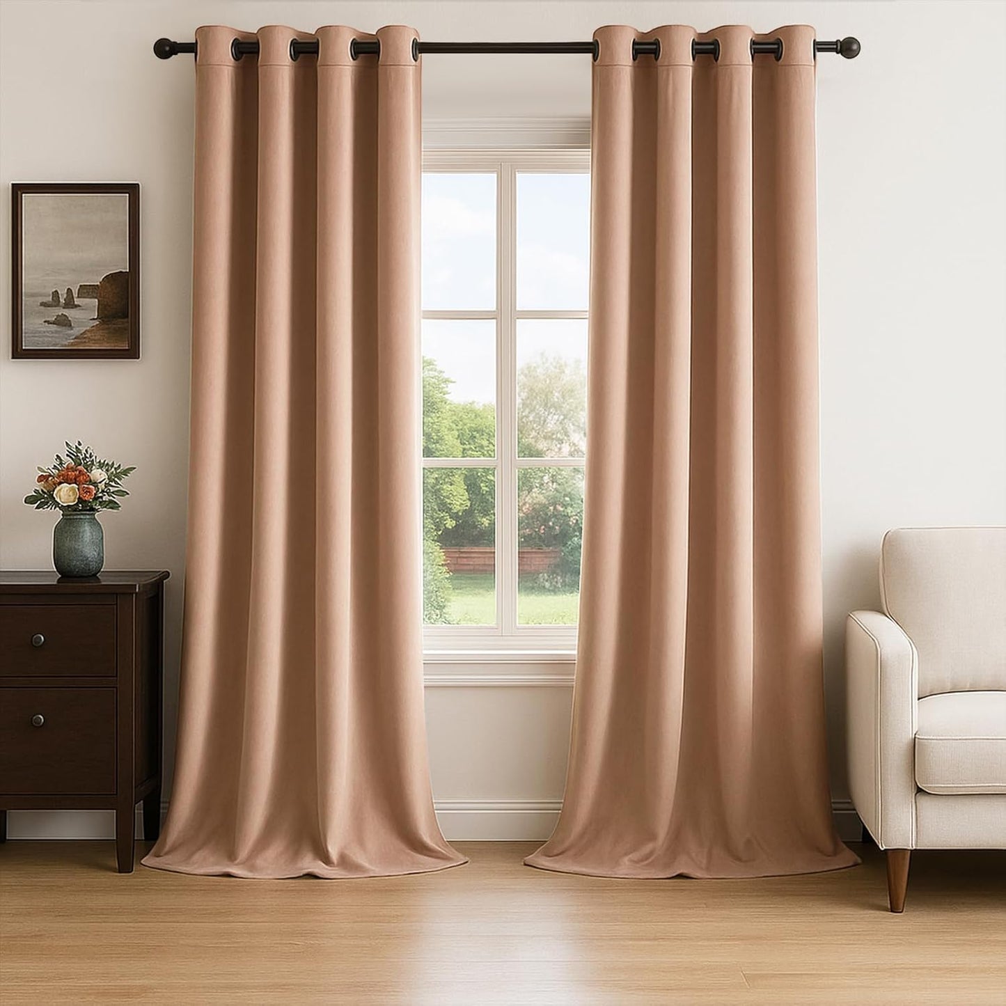 Luxury Velvet Grommet Room-Darkening Curtains