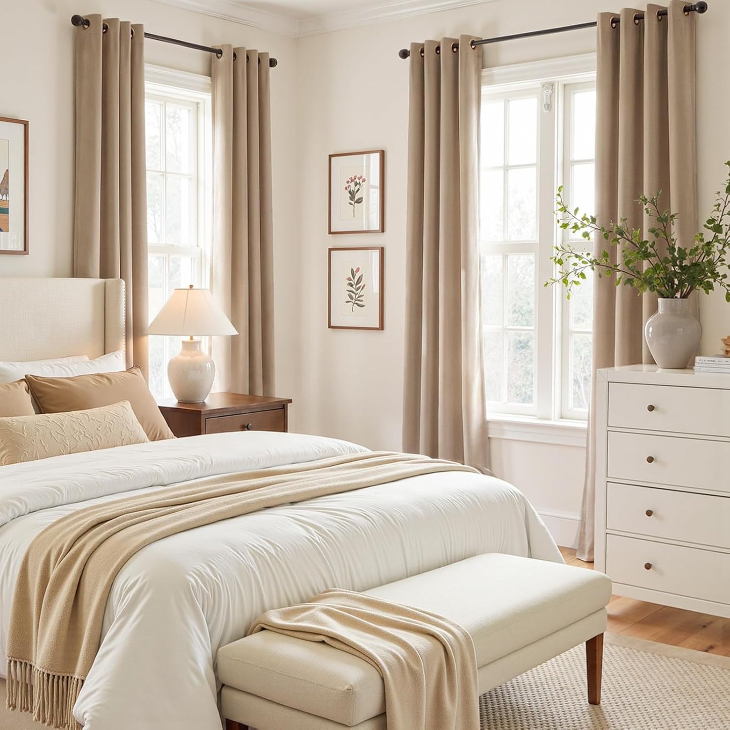 Luxury Velvet Grommet Room-Darkening Curtains