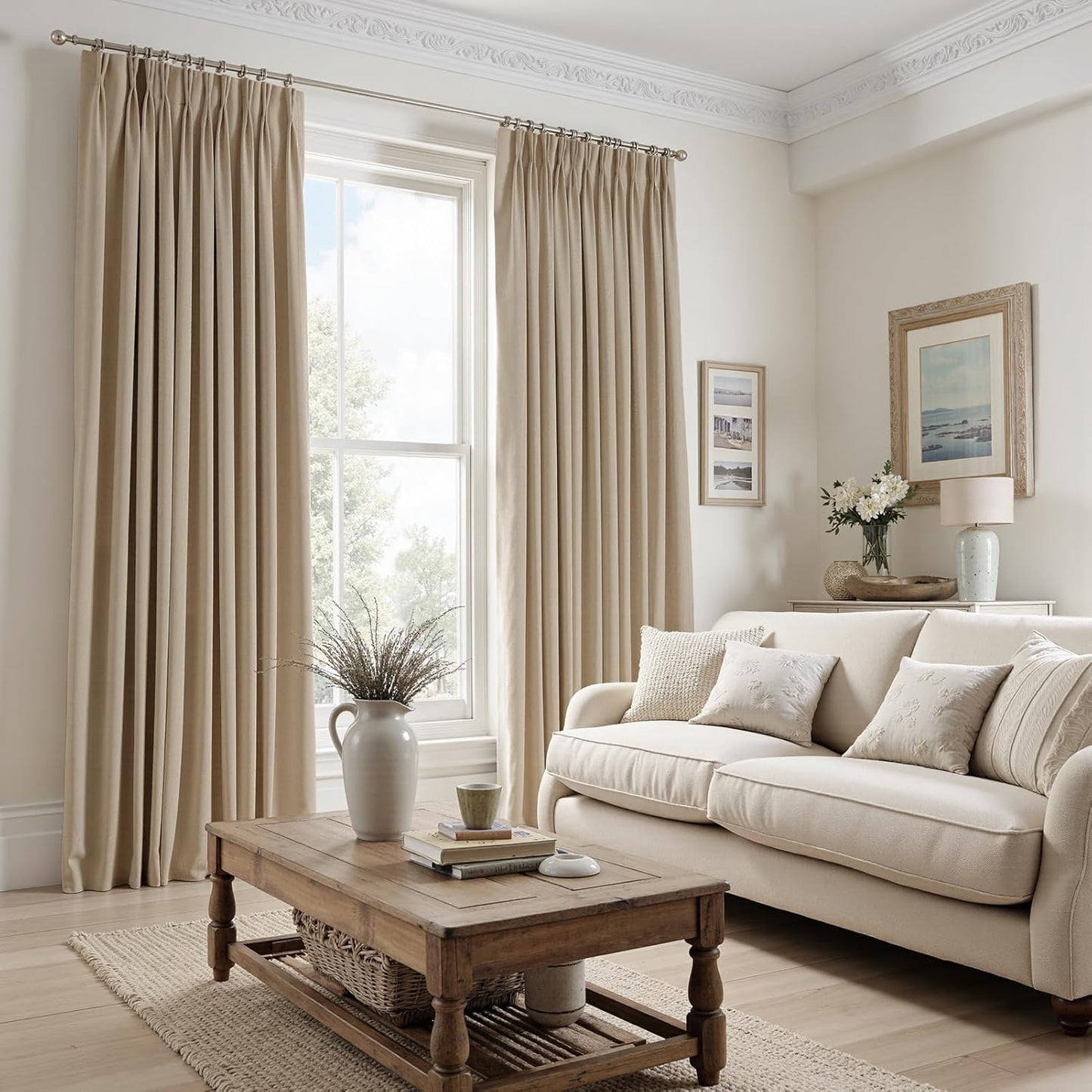 Velvet Pinch Pleat Room Darkening Drapes, 2 Panels