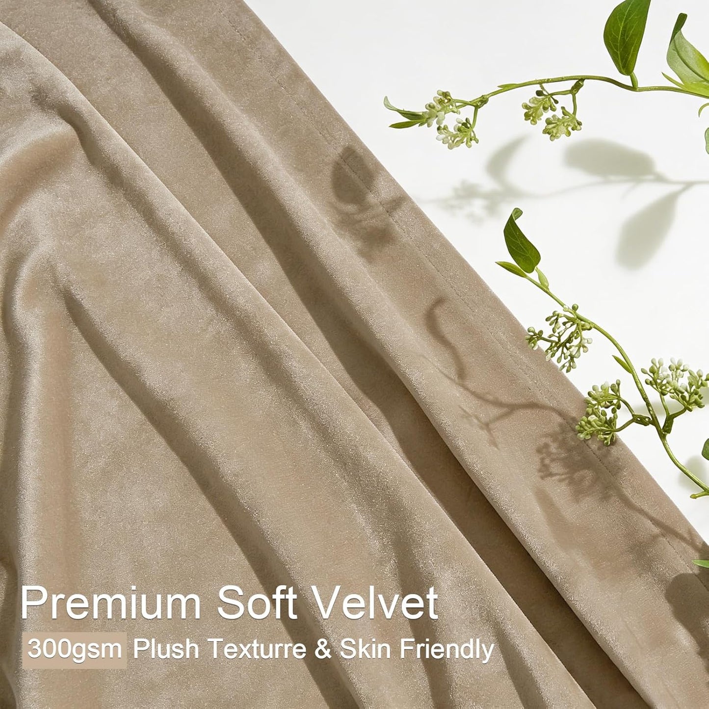 Velvet Pinch Pleat Room Darkening Drapes, 2 Panels