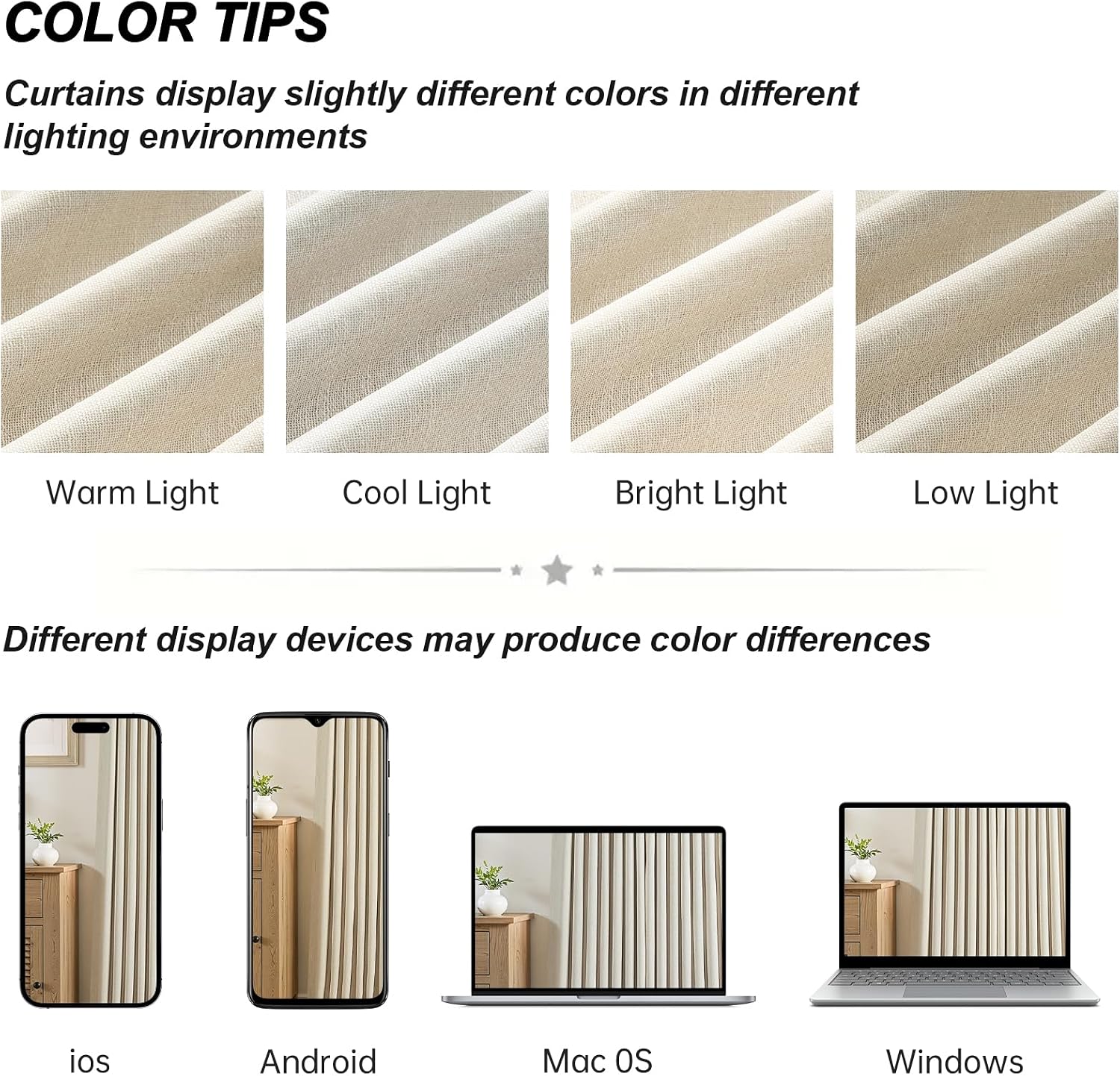 [color:linen] Linen curtain detail