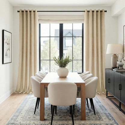 Luxury Velvet Grommet Room Darkening Curtains, 2 Panels