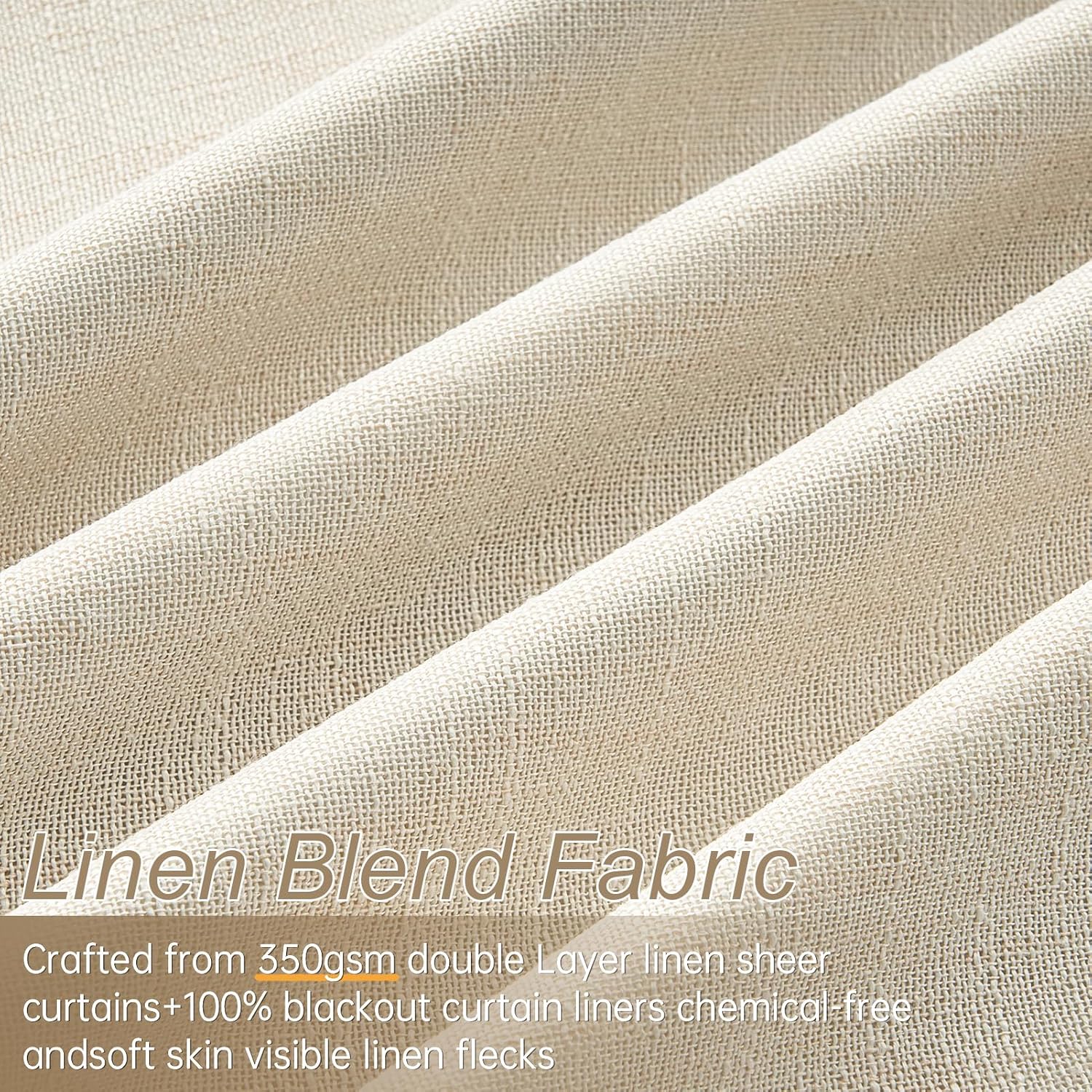 [color:natural] Natural curtain detail