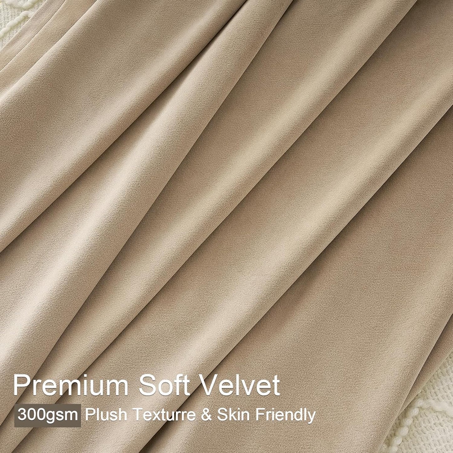 Luxury Velvet Pinch Pleat Room Darkening Drapes, 2 Panels