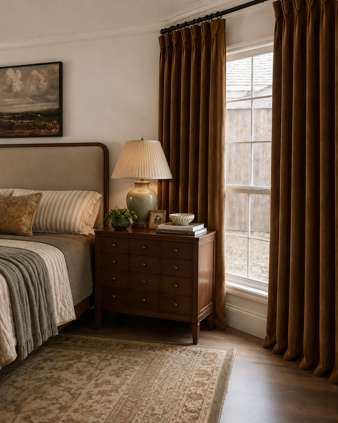 Velvet Pinch Pleat Room Darkening Drapes