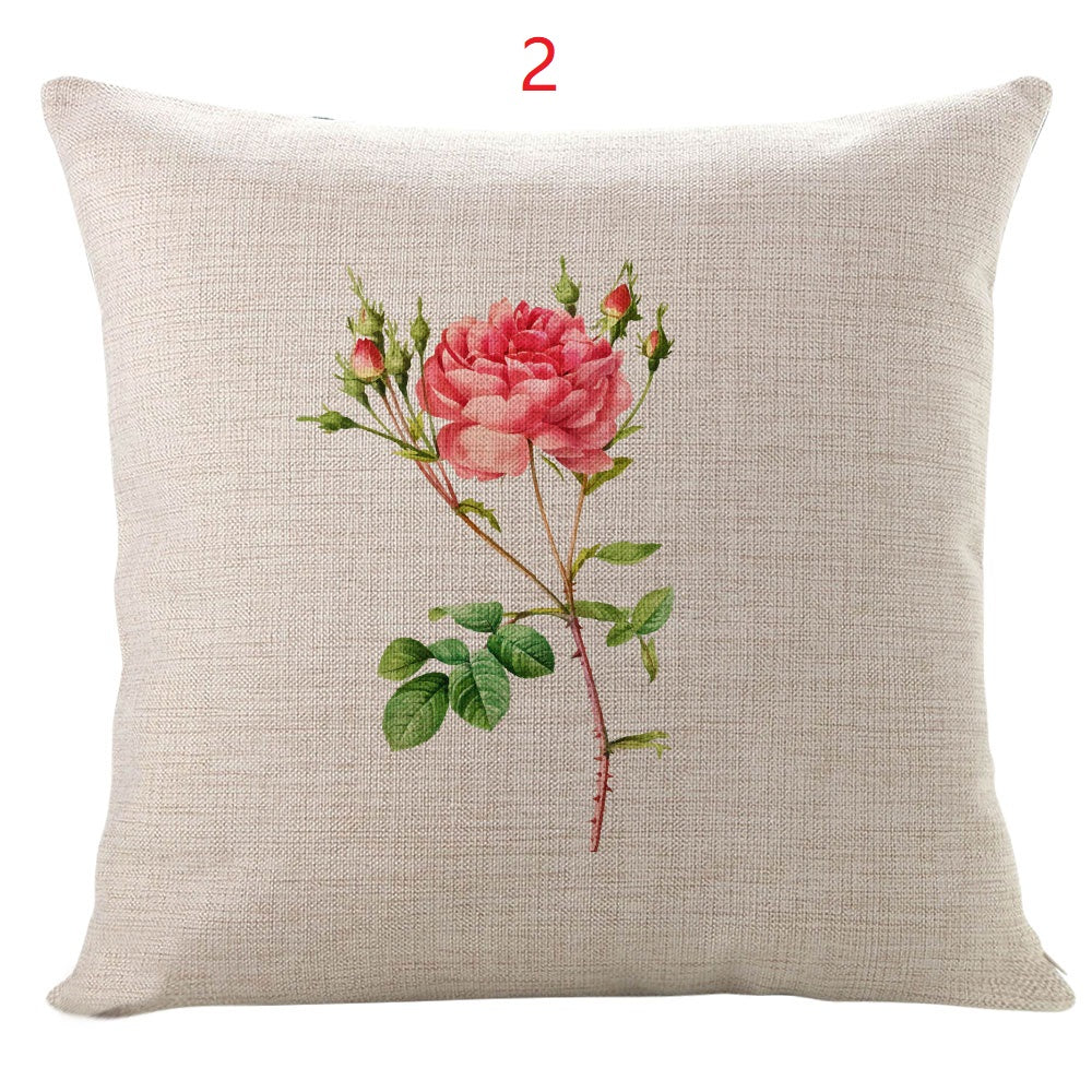 Mother's Day Flower Leaf Heart Decorative Pillow Covers