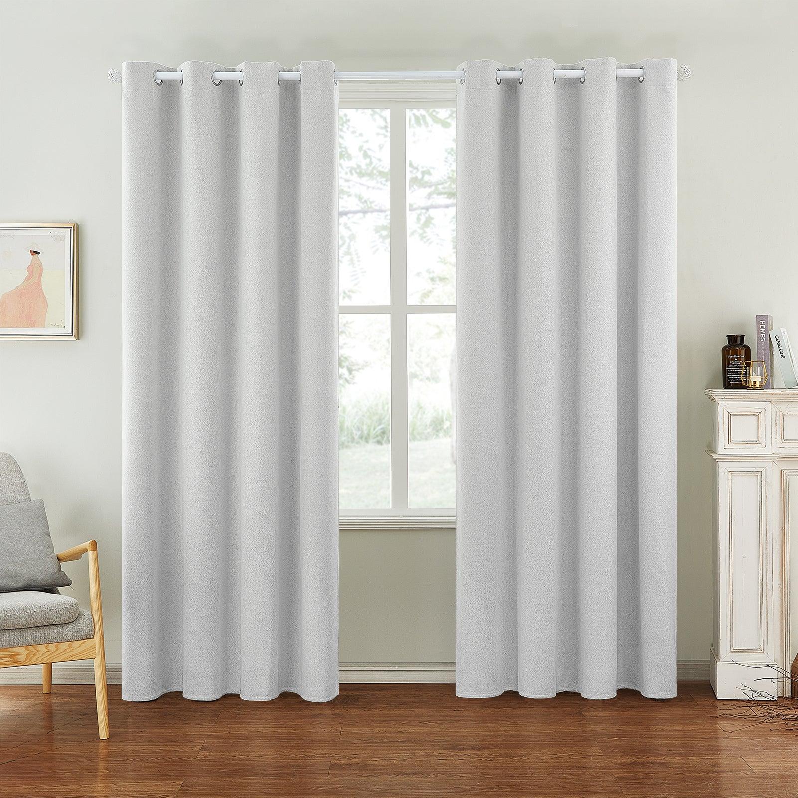 Topfinel Modern Solid Thermal Insulated Window drapes，Blackout curtains For Bedroom With Eyelets - Topfinel