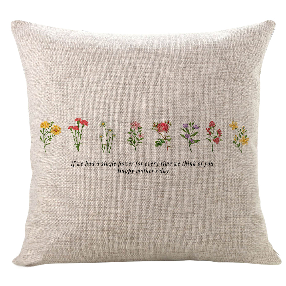 Mother's Day Pillow Covers Series Farmhouse Decorative Pillow Cover for Sofa Bed Couch