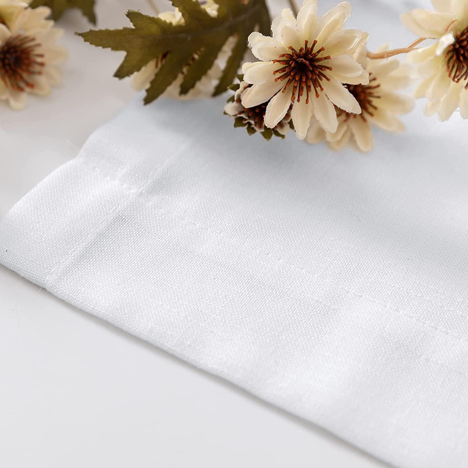 Topfinel Linen Textured Semi Sheer Tier & Cafe Curtains - Topfinel