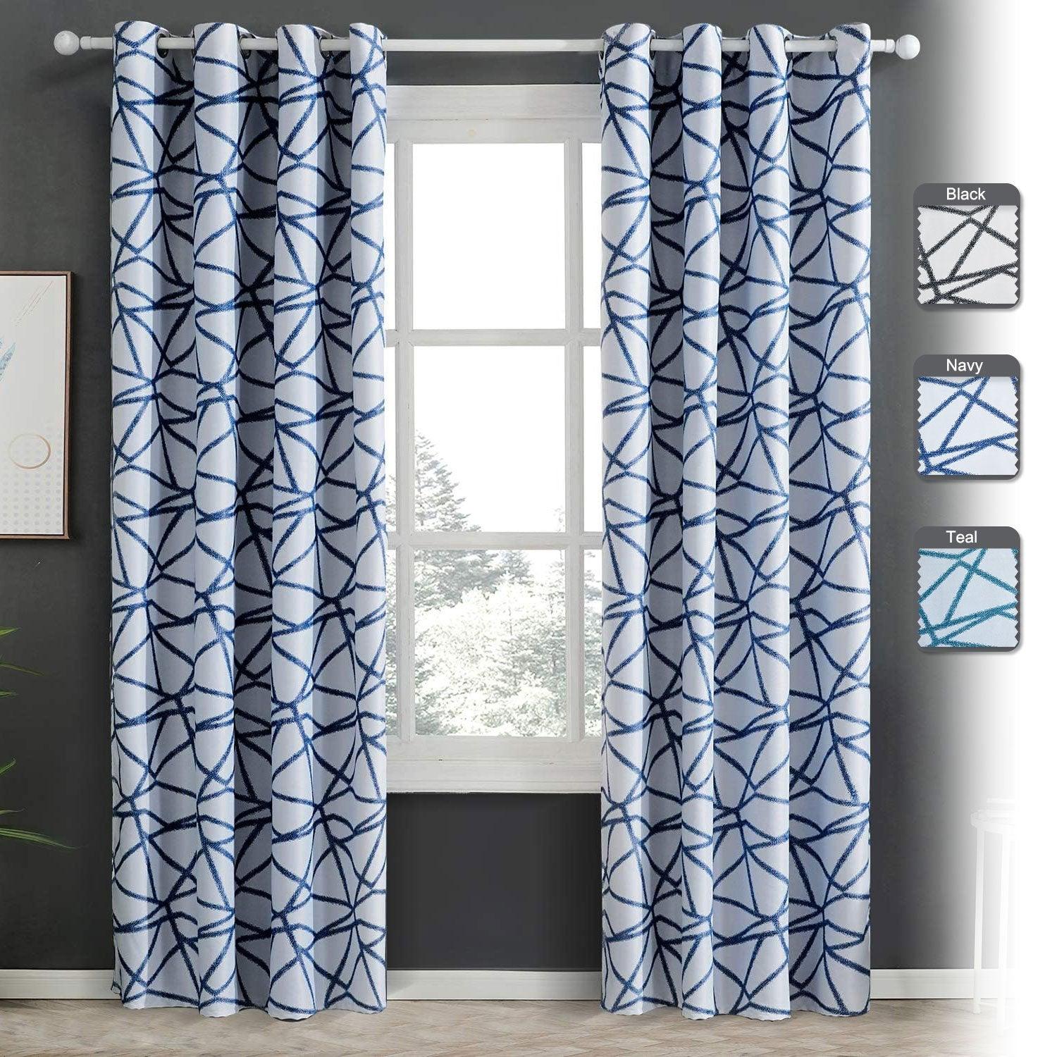 Topfinel Panels Printed Blackout Curtains for Bedroom, Winter Best Insulating Curtain - Topfinel