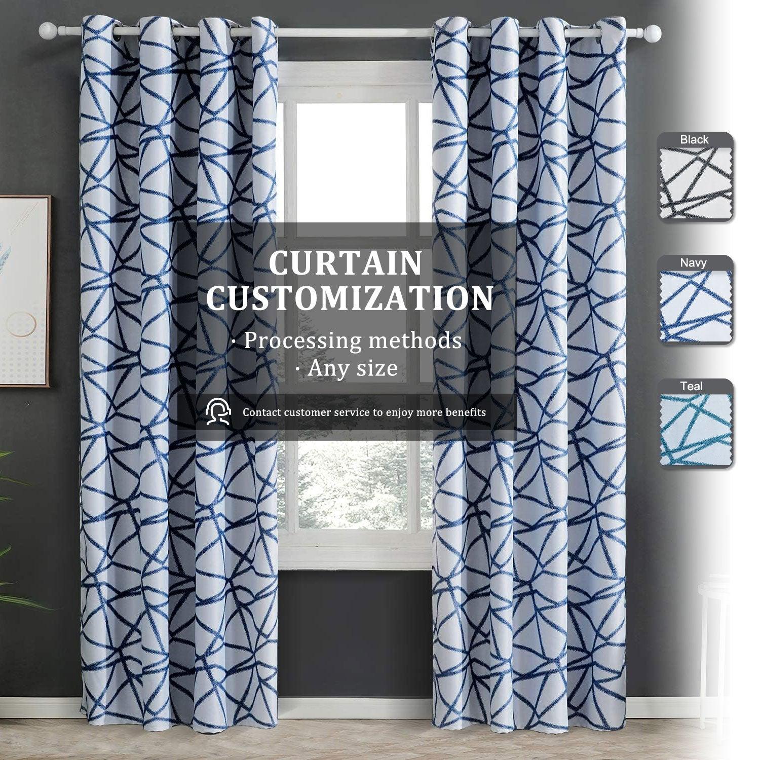 Diy Curtains - Top Printed Blackout Winter Thermal Curtains Perfect For Bedroom,1 Panel - Topfinel