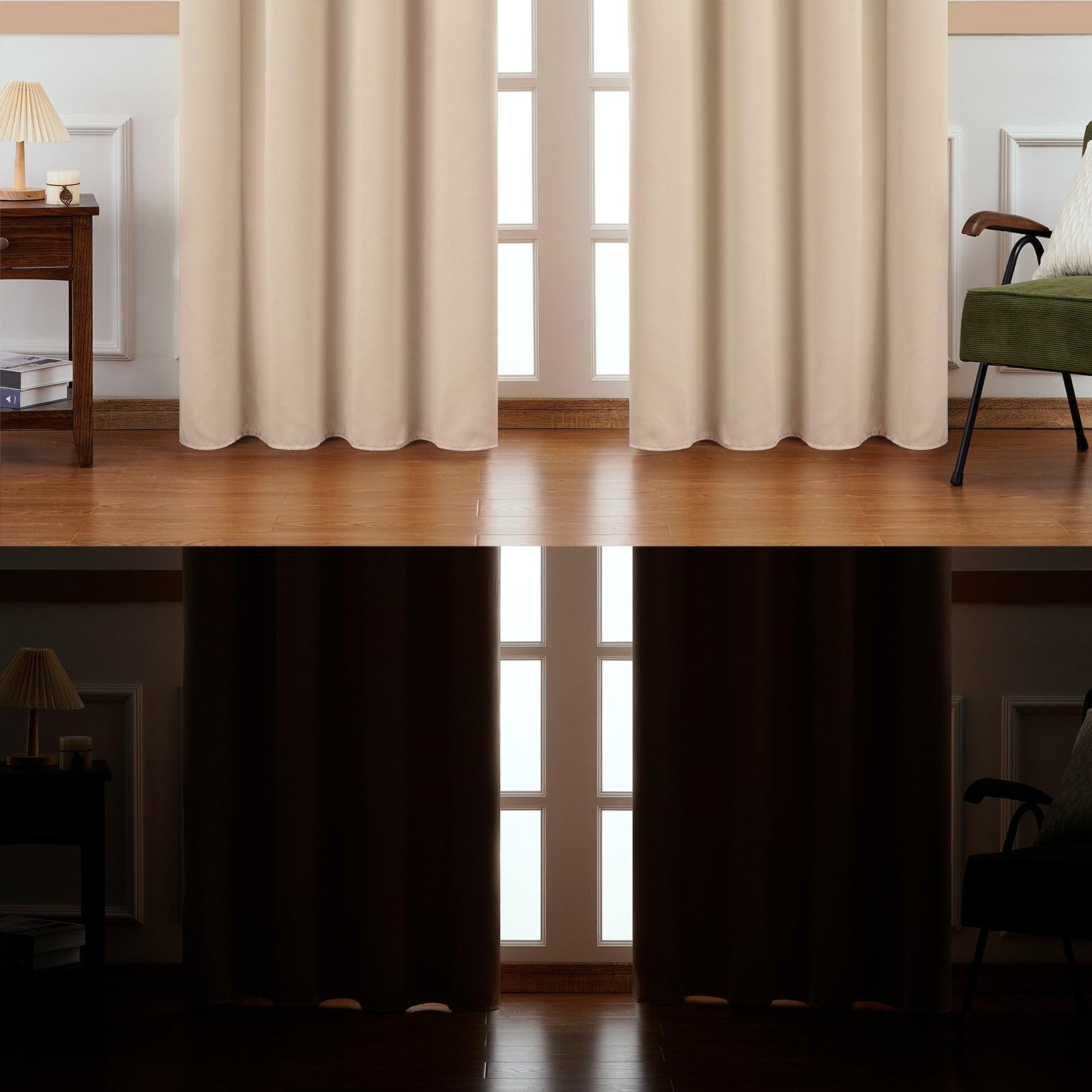 Diy Room Divider Curtains -Aburto Solid Color Blackout Thermal Curtains Suit Insomniac For Bedroom,1 Panel - Topfinel