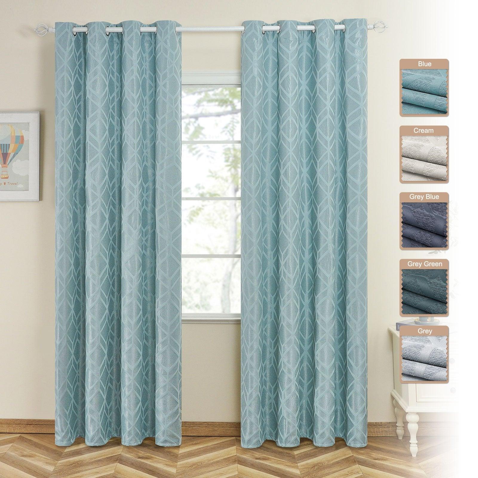 Topfinel Jacquard Room Darkening Curtains for Bedroom Living Room, thermal curtains for winter - Topfinel