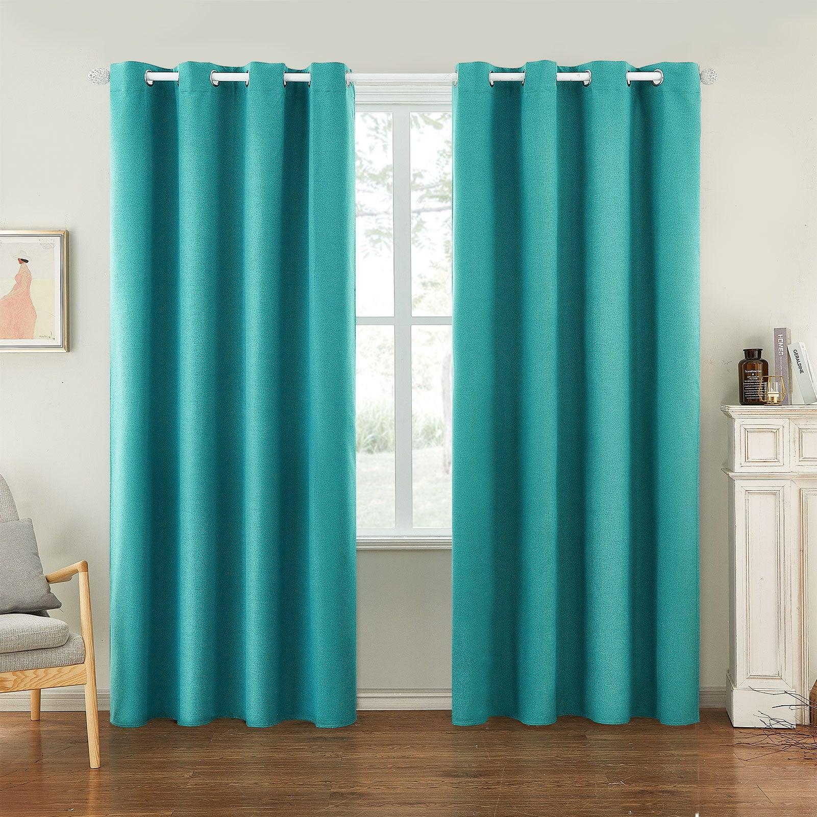 Topfinel Modern Solid Thermal Insulated Window drapes，Blackout curtains For Bedroom With Eyelets - Topfinel