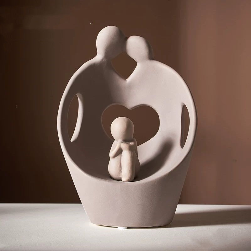 Modern Couple Ceramic Home Art Decorations