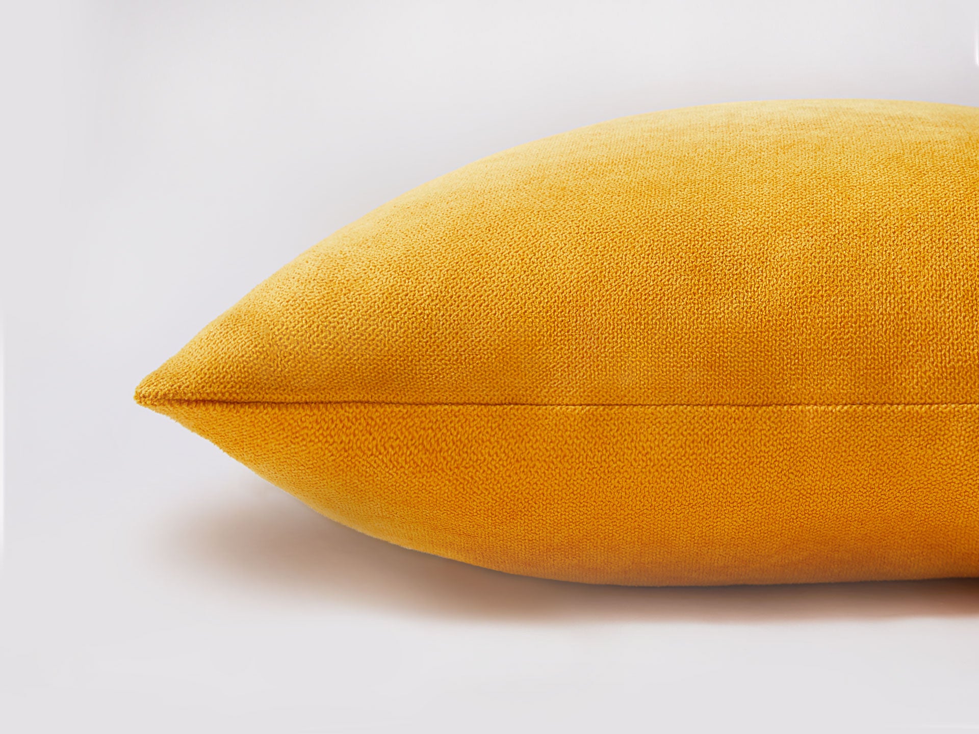 Vintage Soft Chenille Yellow Throw Pillow Covers