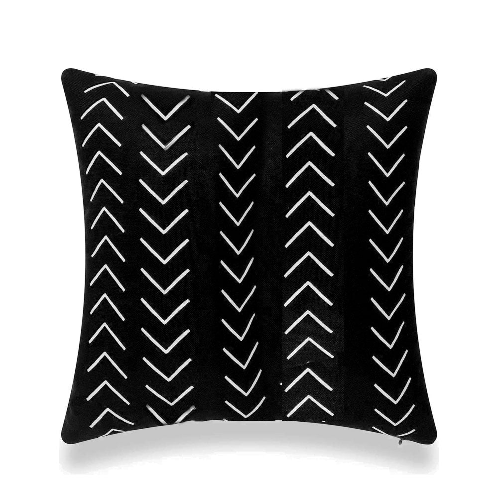Mud Cloth Linen Decorative Throw Pillow Cover