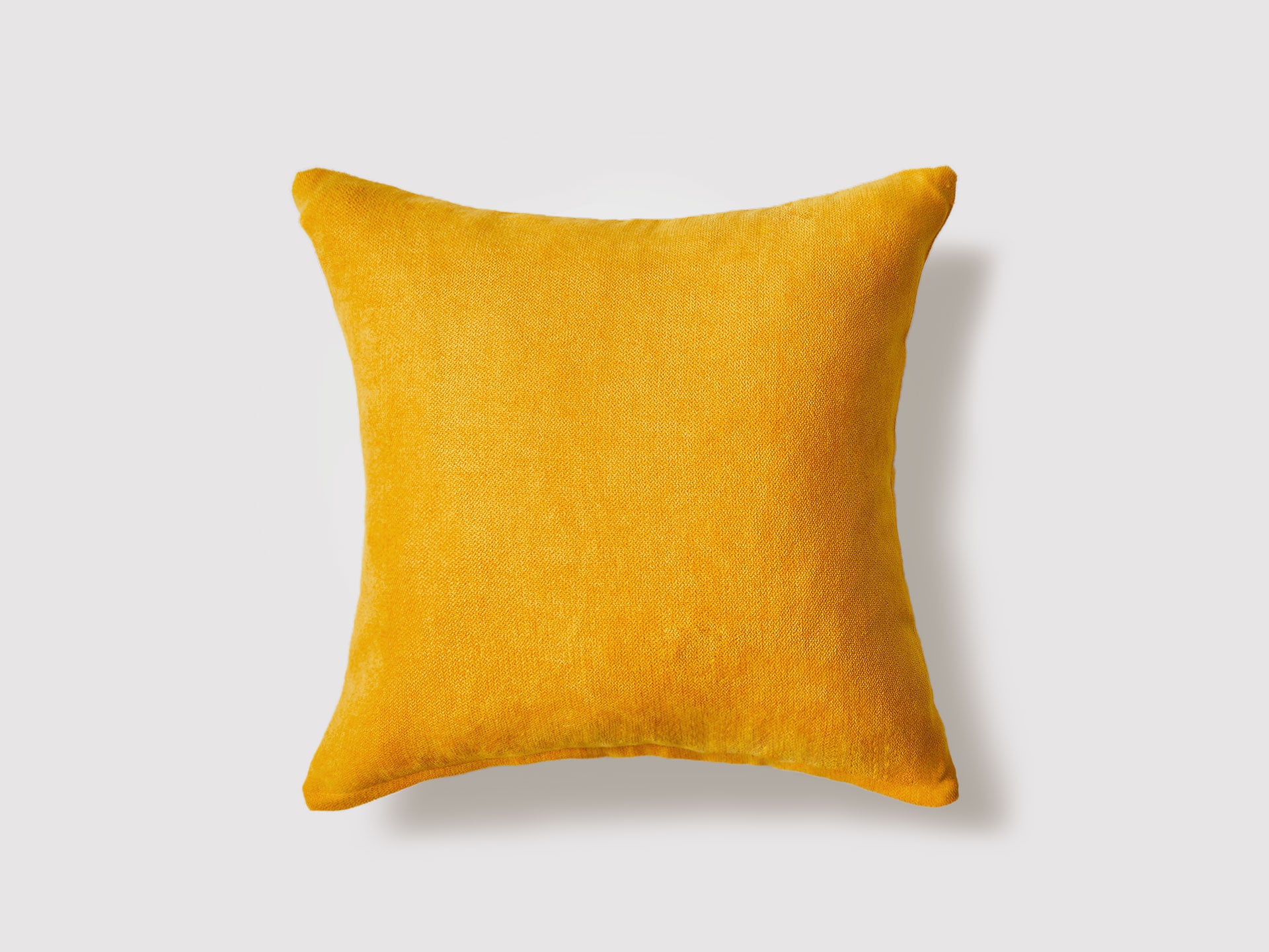 Vintage Soft Chenille Yellow Throw Pillow Covers